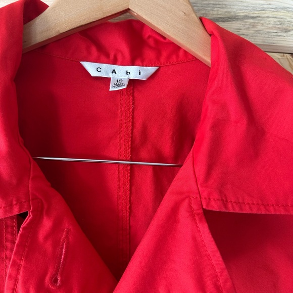 CAbi convertible trench coat Vibrant Red - Picture 8 of 9